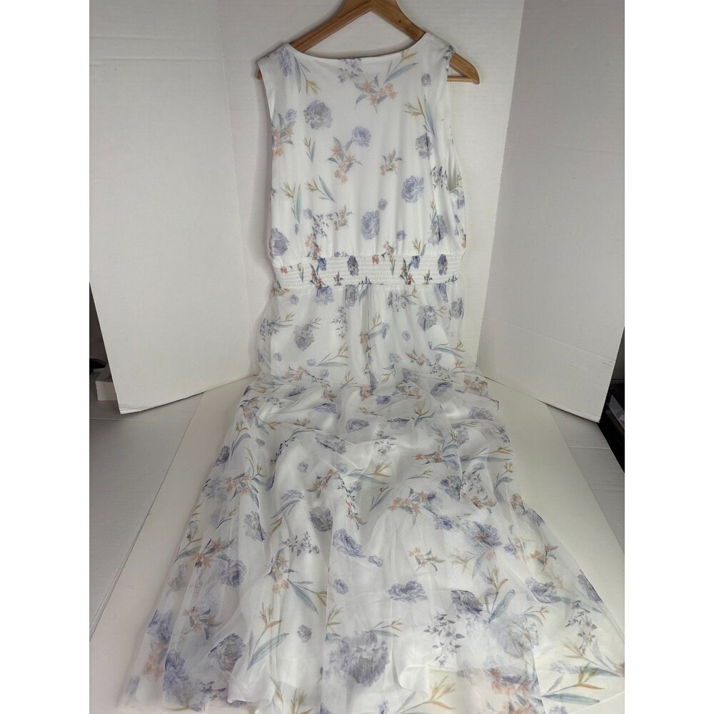 BalticBorn Womens Dress, 2XL, Kamila Tulle Maxi Dress, White Floral, NWT - Picture 4 of 7